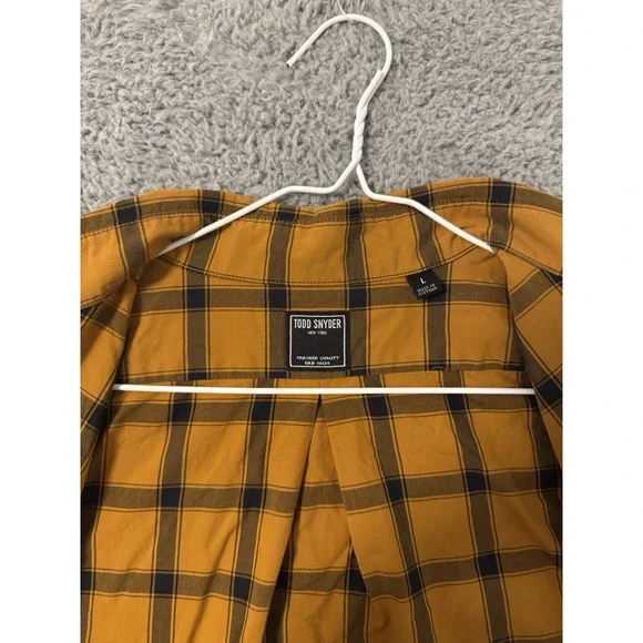 Todd Snyder Summerweight Favorite Shirt Men's Sz Large Plaid Gingham Button Down - Picture 7 of 7